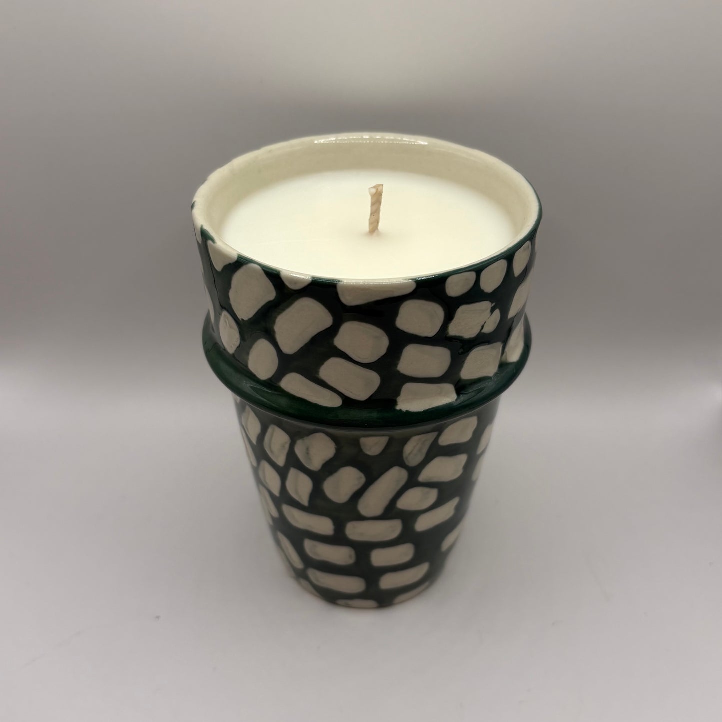 Bougie - Mug vert foncé