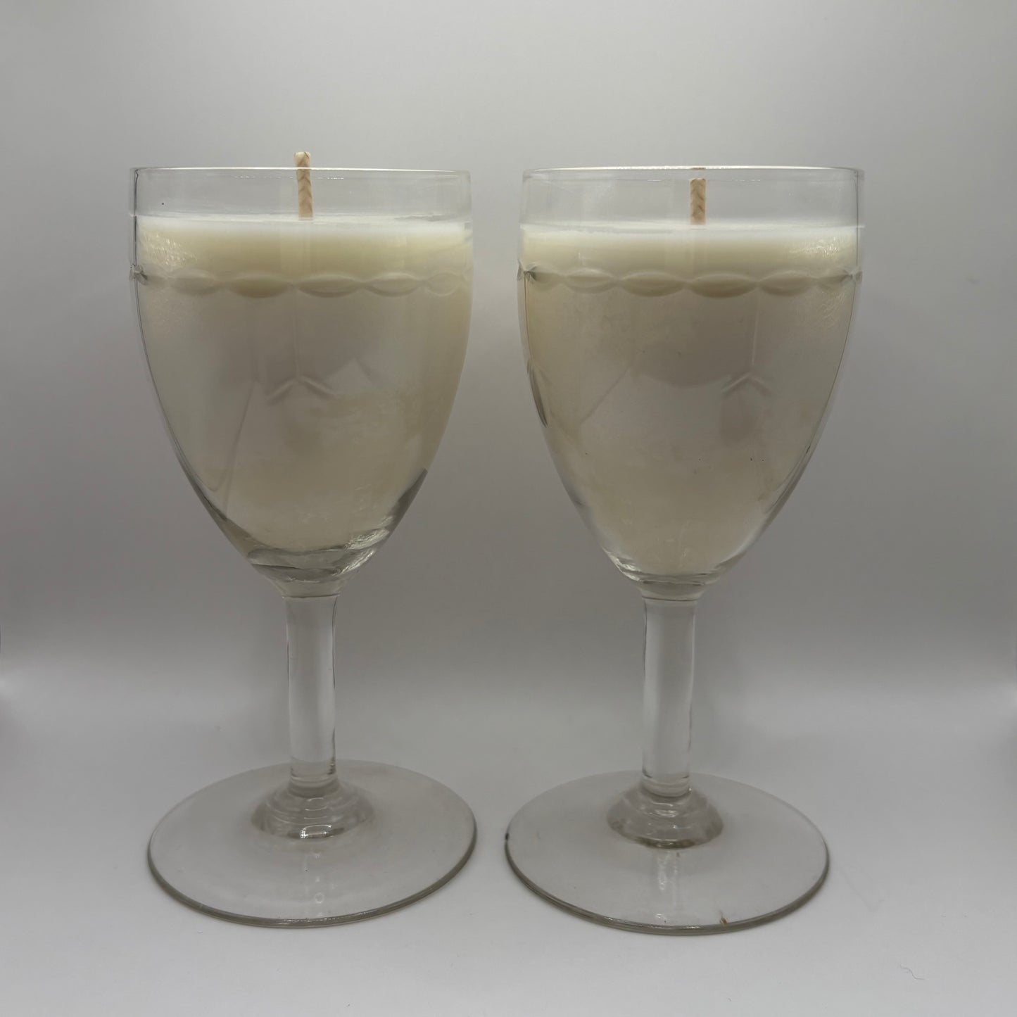 Bougies - Deux verres anciens modèle 2