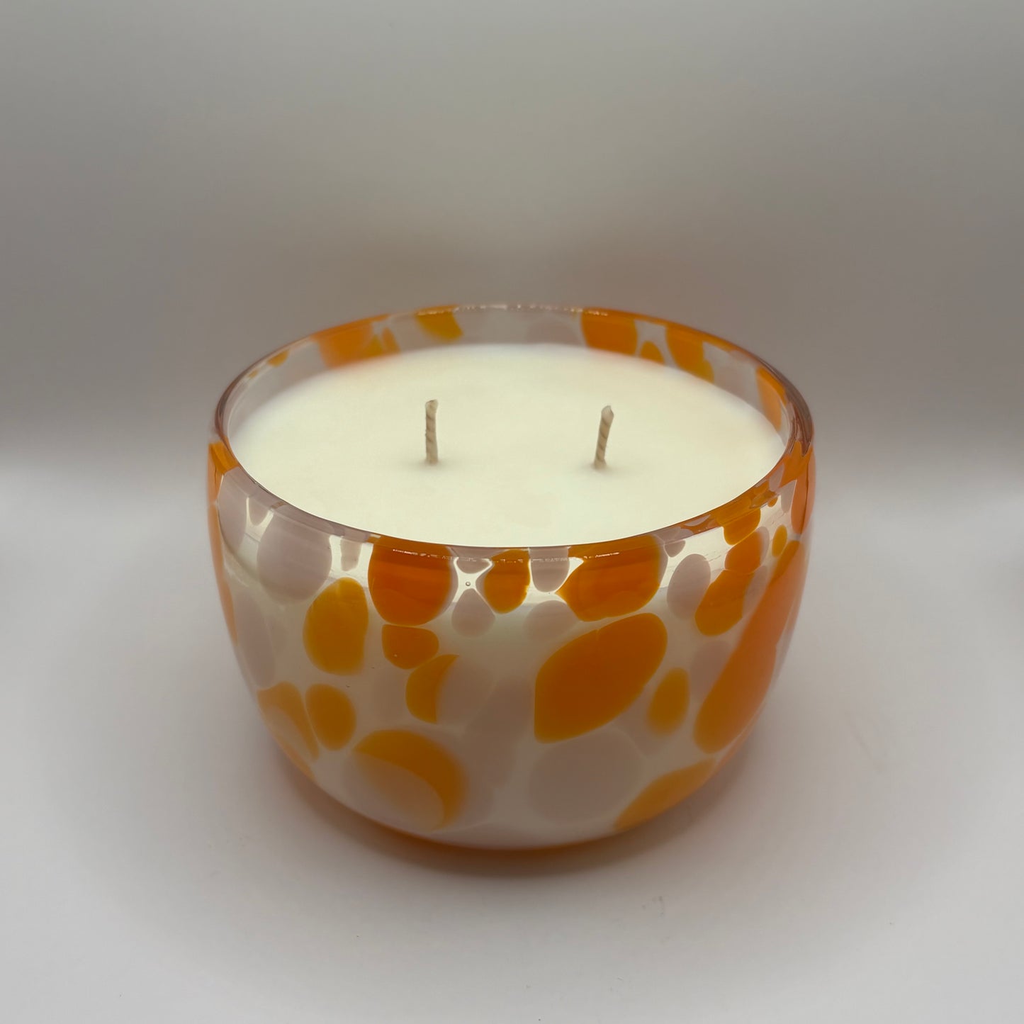 Bougie - Pot moucheté fleur de cerisier