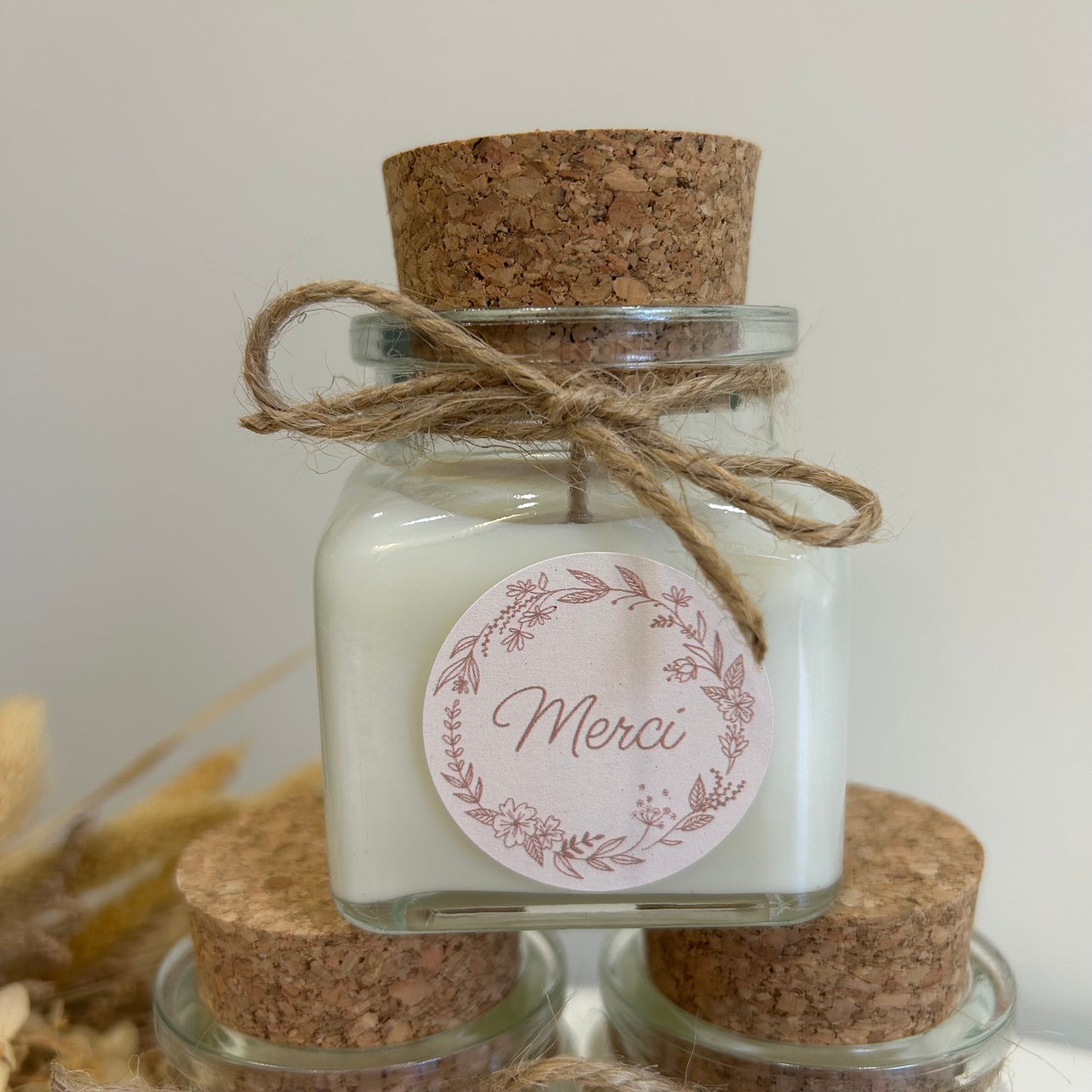 Bougie - Merci fleur de coton
