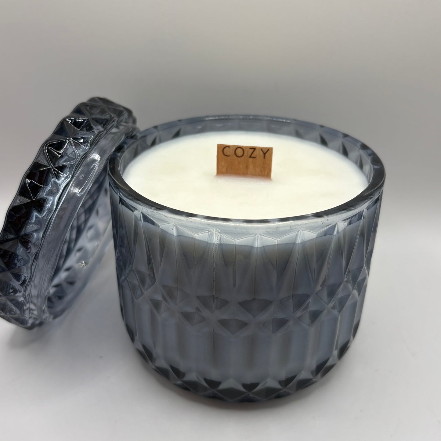 Bougie - Bonbonnière bleue à la menthe poivrée
