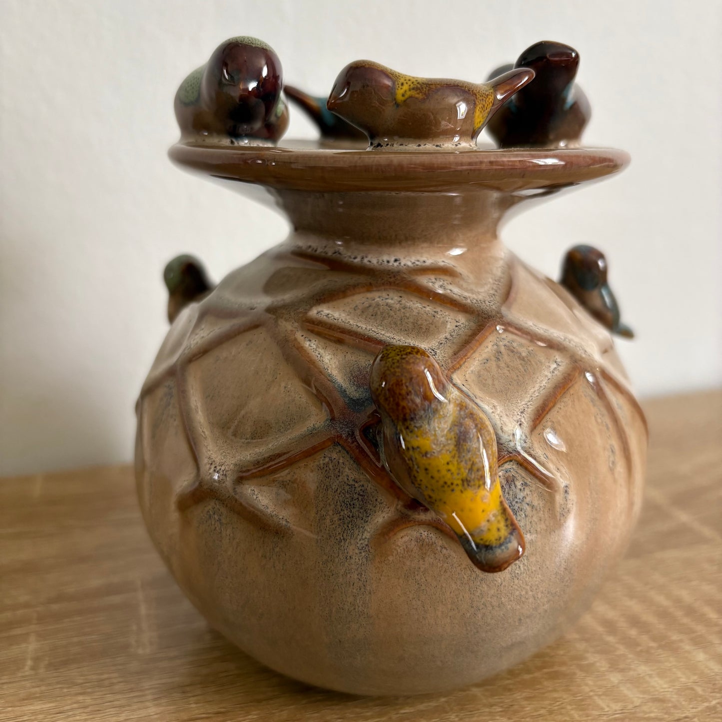 Petit vase oiseaux