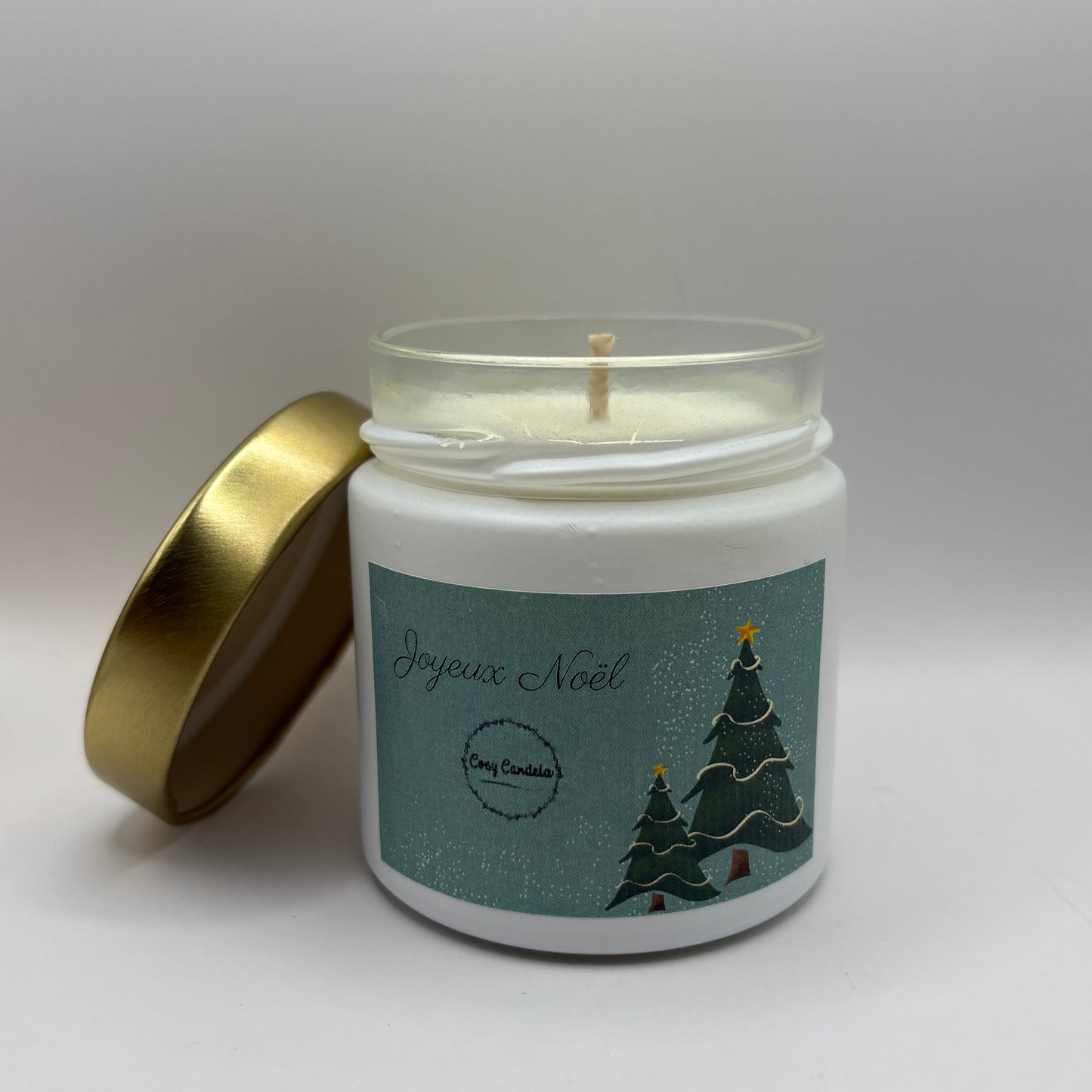 Bougie - Joyeux Noël blanche