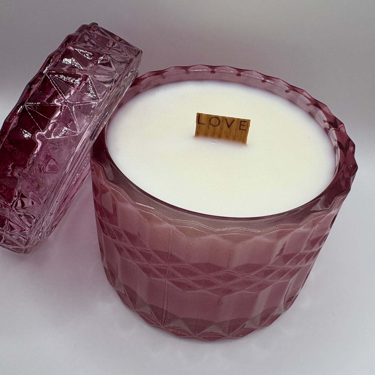 Bougie - Bonbonnière rose à la Cerise