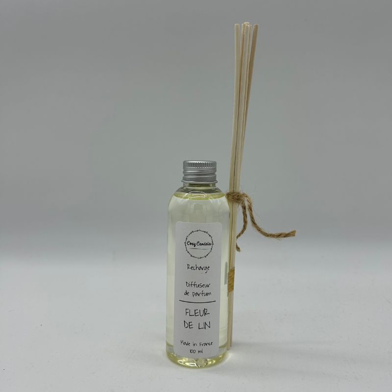 Diffuseur de parfum fleur de lin fabriqué en bourgogne