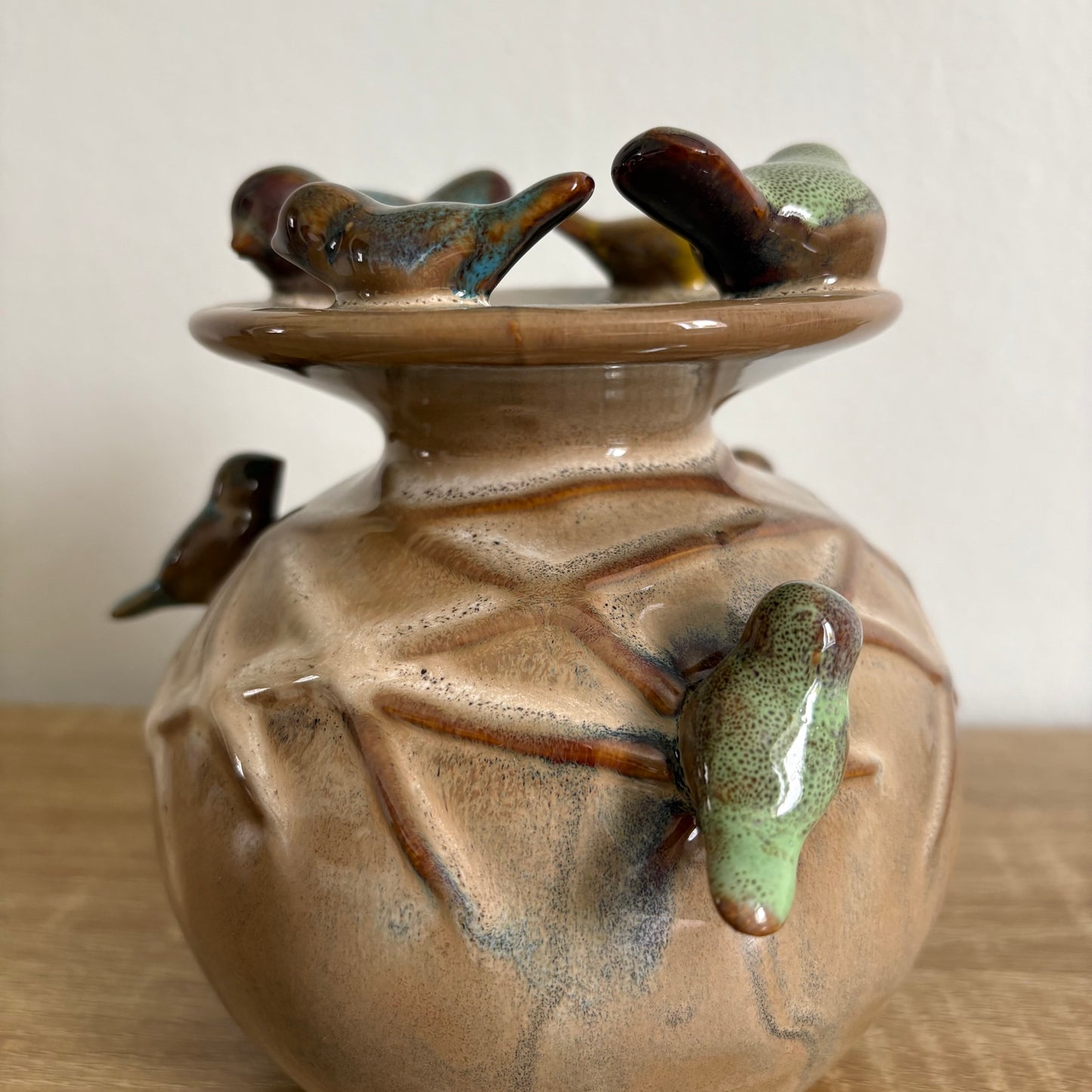 Petit vase oiseaux