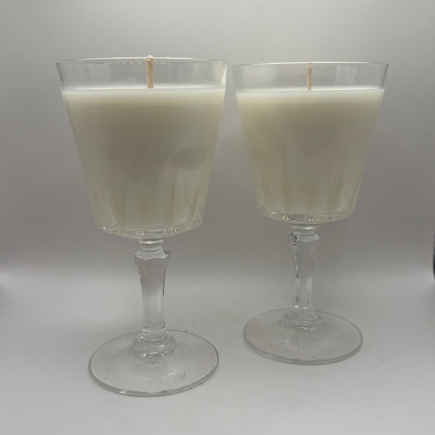 Bougie - Deux verres Fleur de coton modèle 3