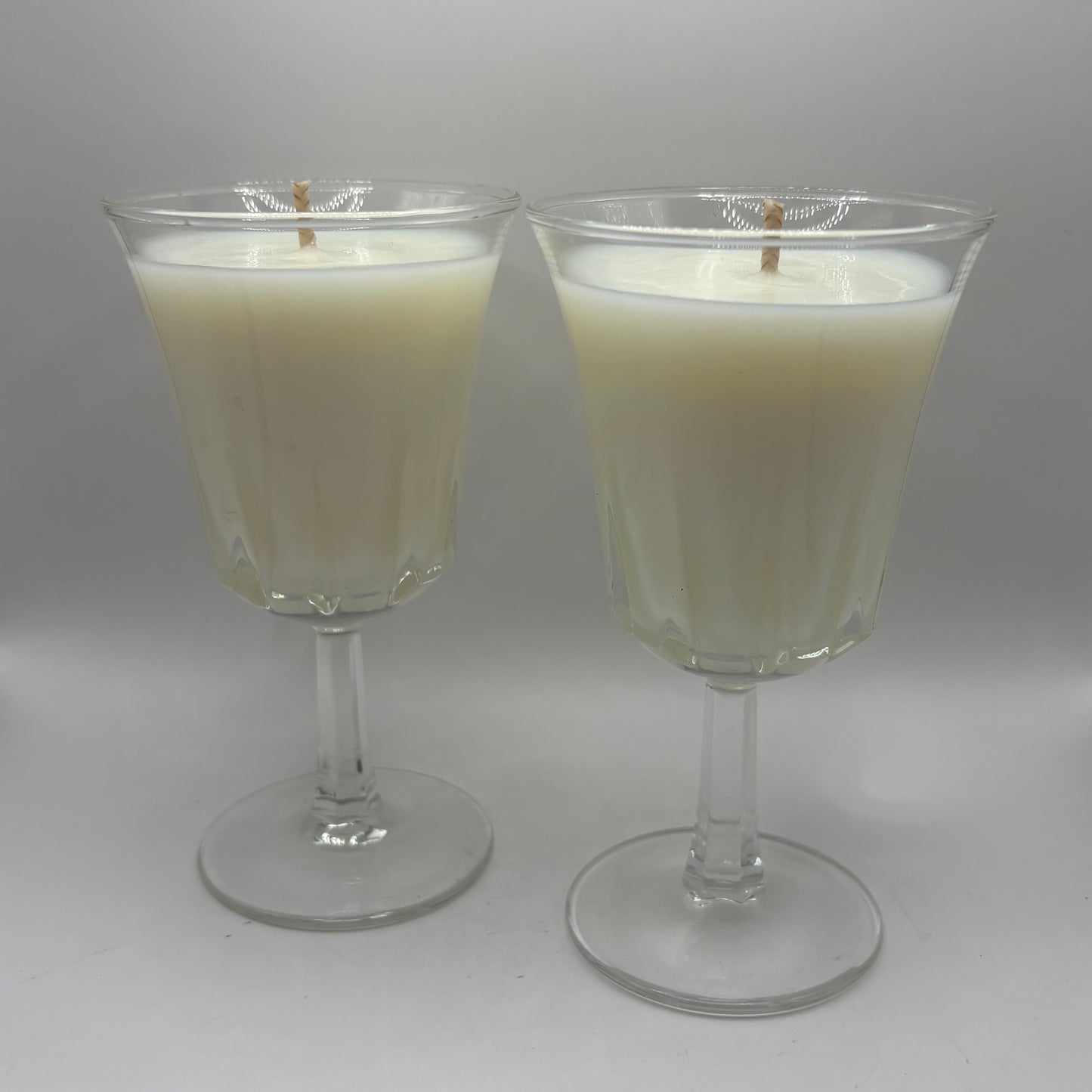 Bougie - Deux verres Fleur de coton modèle 2