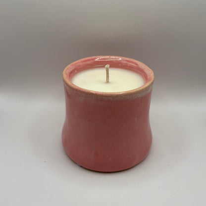 Bougie - Pot rose au melon