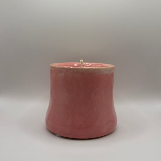 Bougie - Pot rose au melon