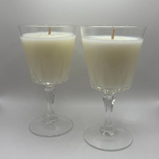 Bougie - Deux verres Verveine modèle 2