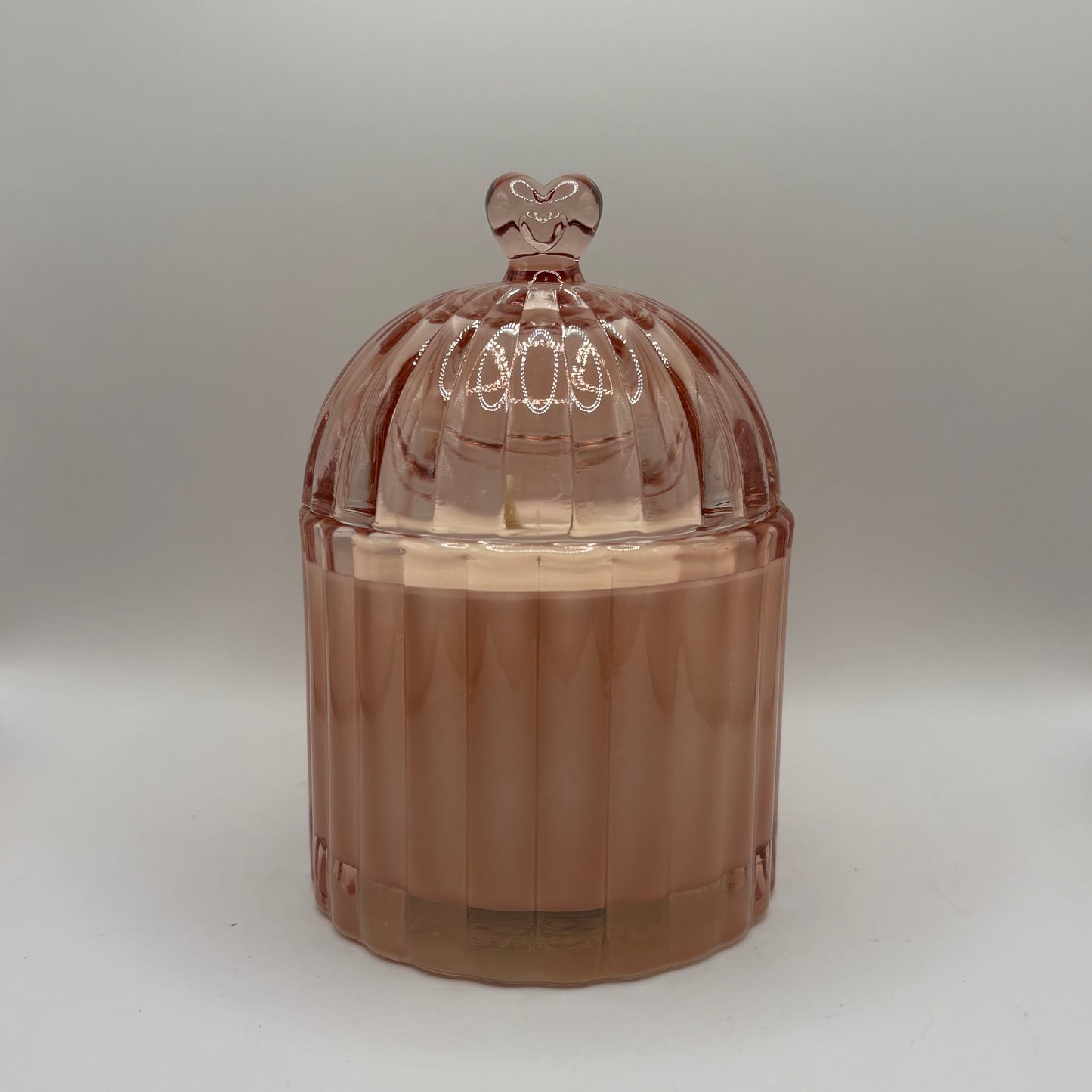 Bougie - Bonbonnière rose à la cerise