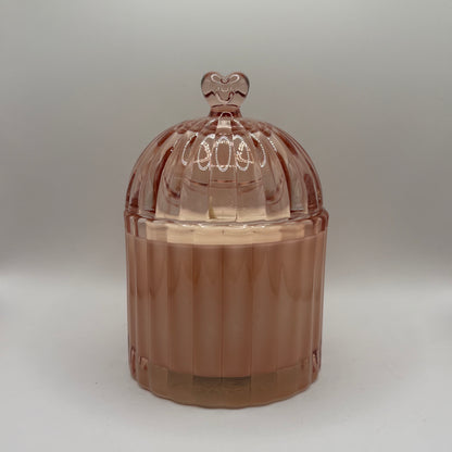 Bougie - Bonbonnière rose à la cerise