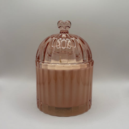 Bougie - Bonbonnière rose à la cerise