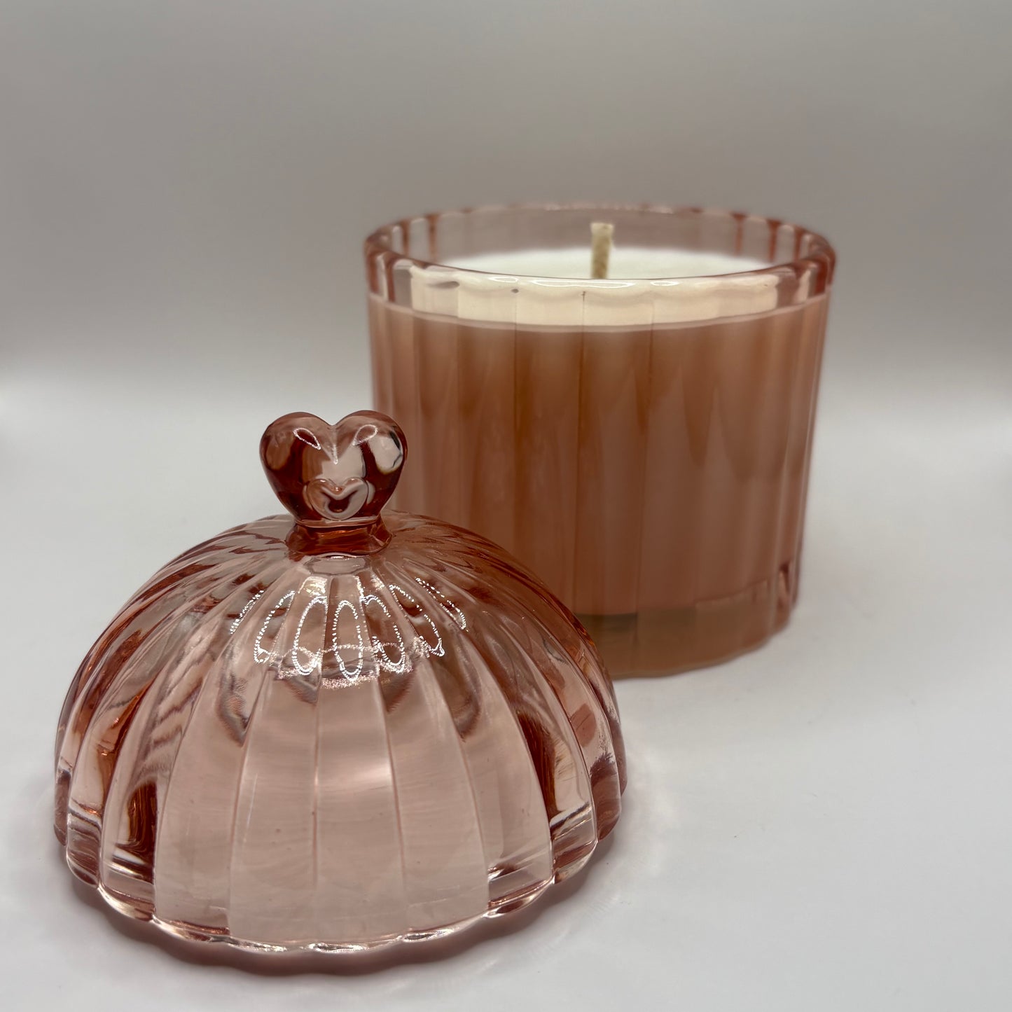 Bougie - Bonbonnière rose à la cerise