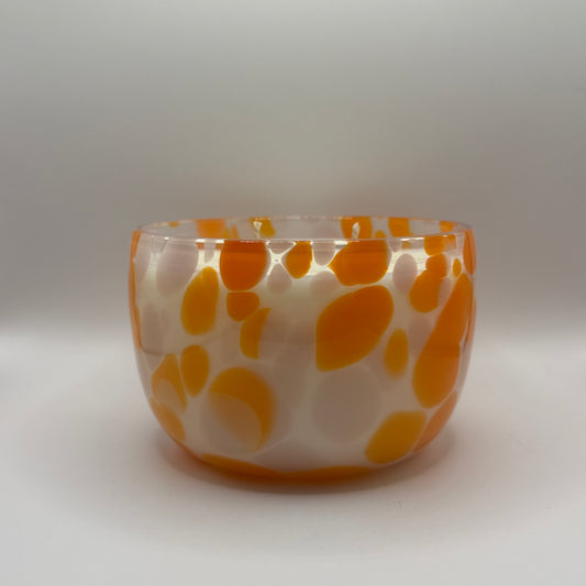 Bougie - Pot moucheté violette