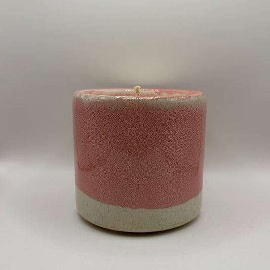 Bougie - Pot pastel rose