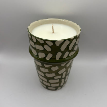 Bougie - Mug vert clair
