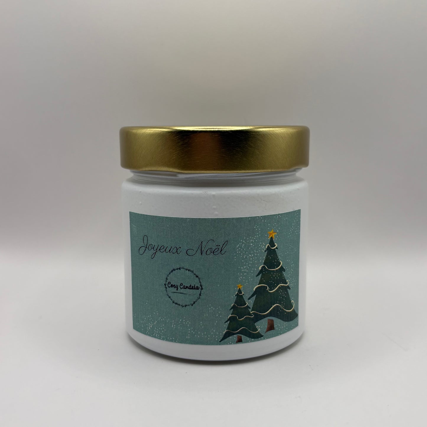 Bougie - Joyeux Noël blanche