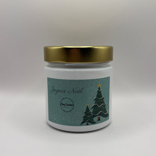 Bougie - Joyeux Noël blanche