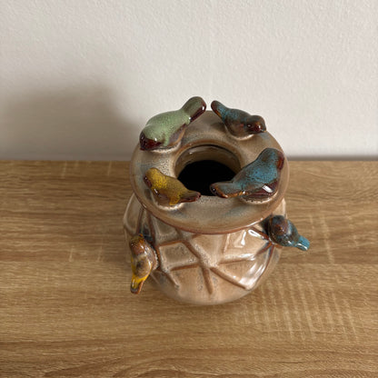Petit vase oiseaux