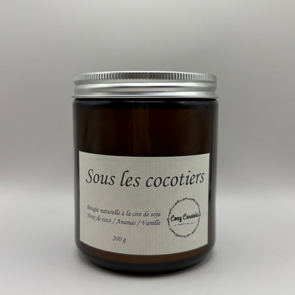Bougie "sous les cocotiers" - Noix de coco, Ananas, Vanille