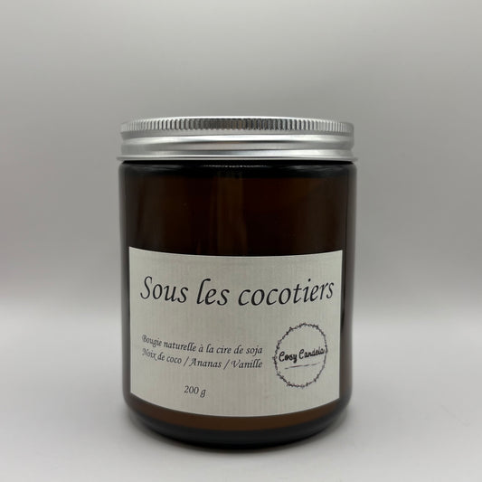 Bougie "sous les cocotiers" - Noix de coco, Ananas, Vanille