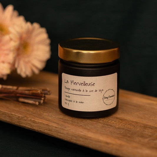 La Merveilleuse bougie artisanale parfumée à la vanille fabriquée en Bourgogne