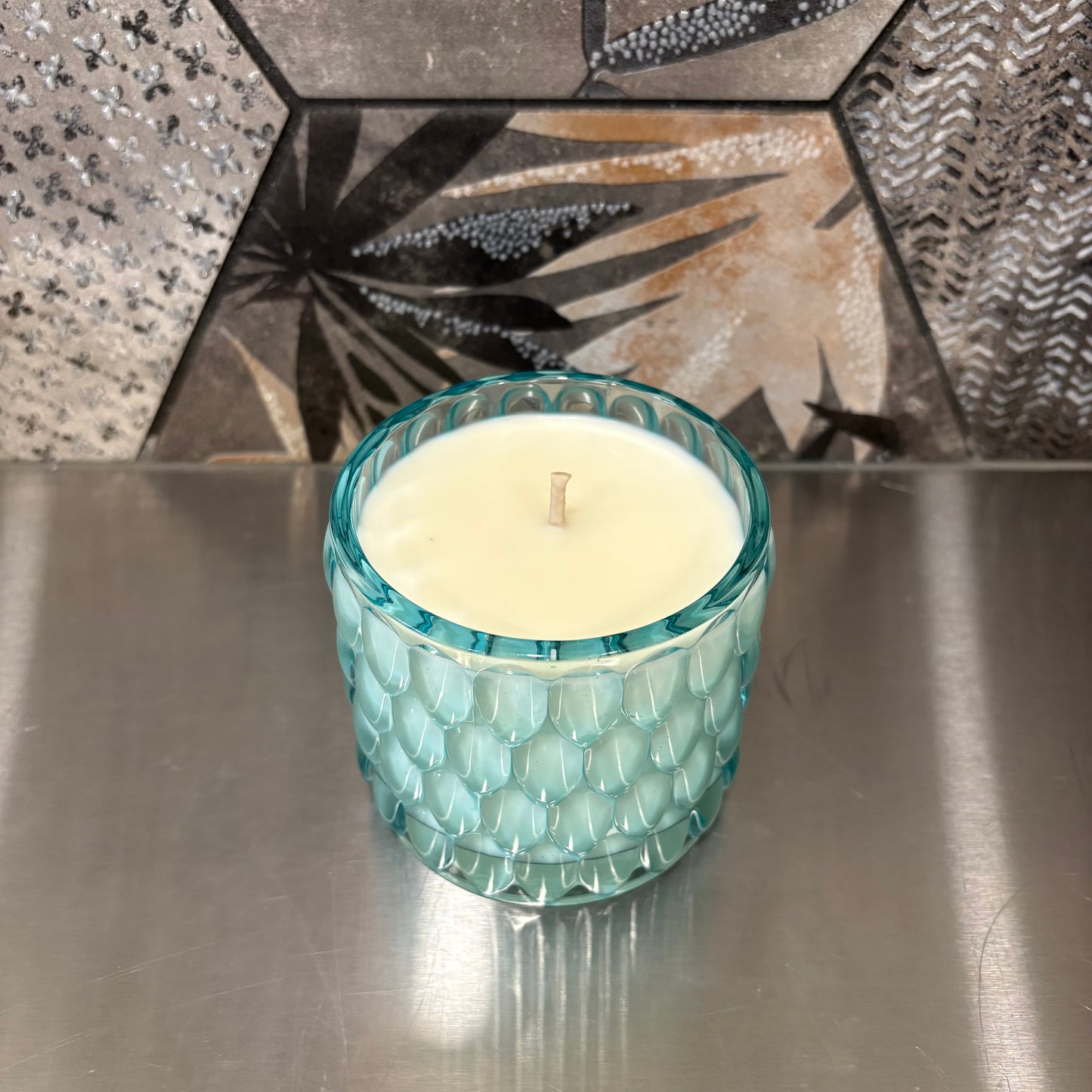 Bougie - Verre à la fleur de coton