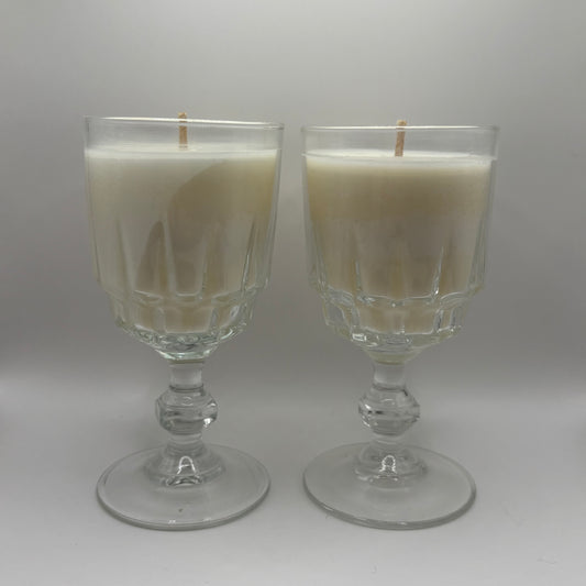 Bougies - Deux verres anciens modèle 1