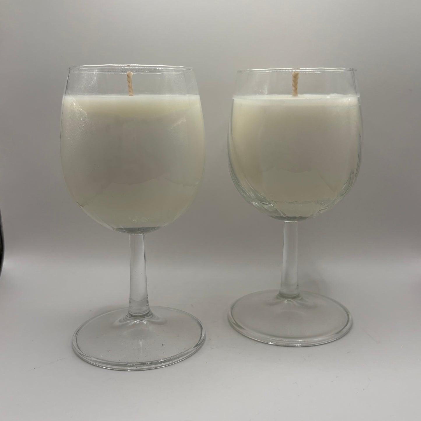 Bougie - Deux verres Fleur de coton modèle 1