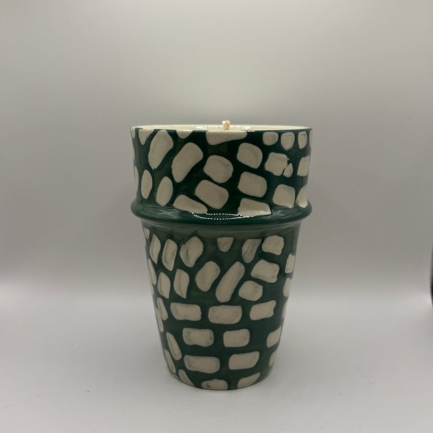 Bougie - Mug vert foncé