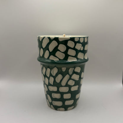 Bougie - Mug vert foncé